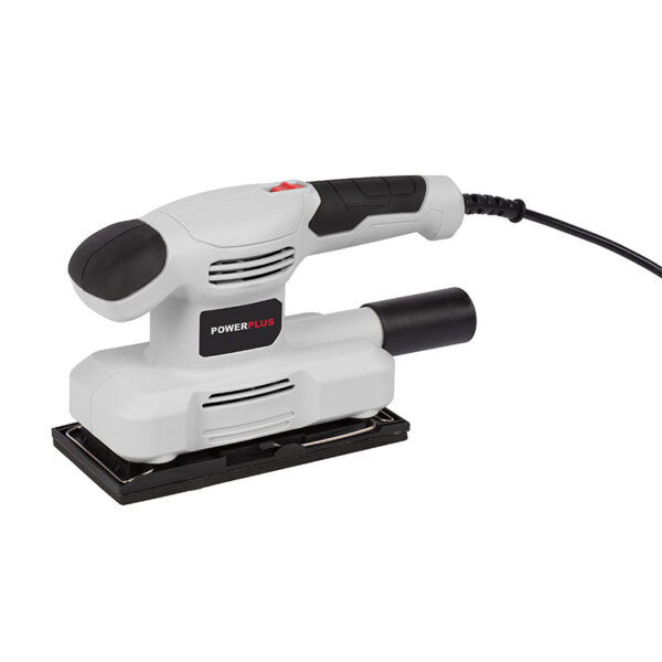Lijadora Orbital 150W. Adaptador para polvo. Gancho y almohadilla tra