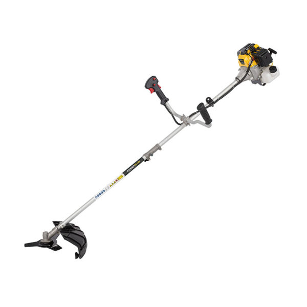 Desbrozadora de gasolina de 52cc. Ancho de corte con hilo: Ø 420mm. A