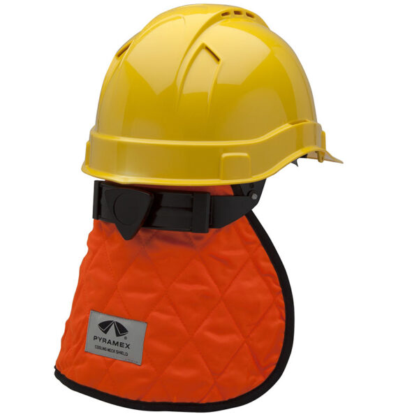 Protector Pyramex refrescante para cuello naranja