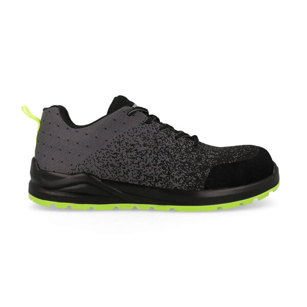 Zapatilla segurida LASER S1 P gris verde Poliuret. doble densidad punt