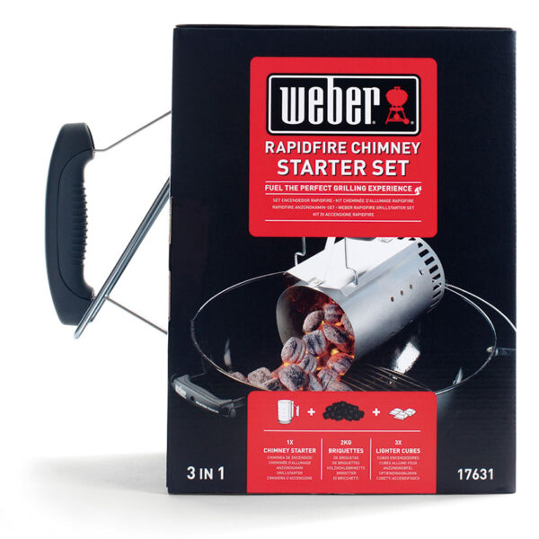Kit chimenea encendido + 2 Kg Briquetas + 3 pastillas