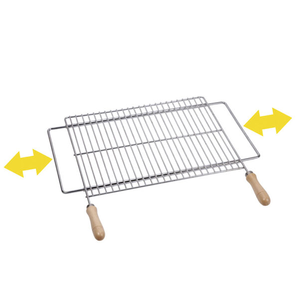 Parrilla extensible zinc 50x40 cm