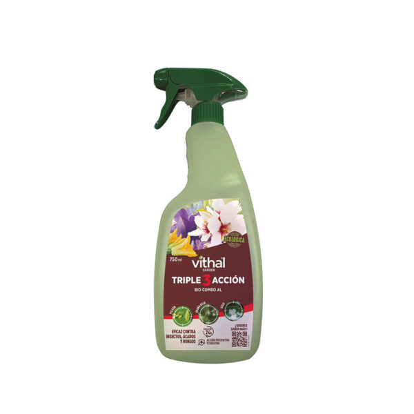 Triple acción listo uso ecologico. Insecticida, fungicida y acaricida