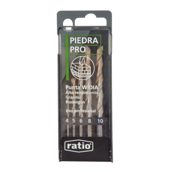 Brocas para pared. Profesional. Juego 5 piezas.