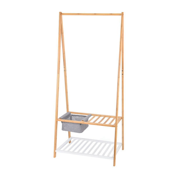 Colgador bambú con respisa. 70x45x160 cm.
