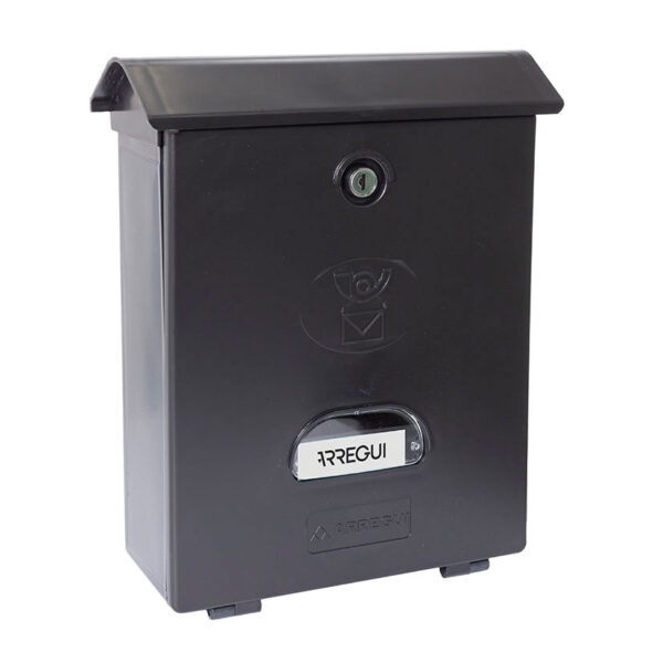 Buzon classico de plastico Arregui. Color negro.