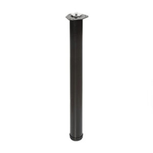 Pata rda.mesa 60xh710mm acero p.negro