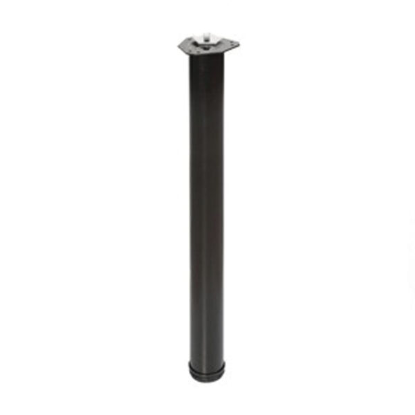 Pata rda.mesa 60xh710mm acero p.negro