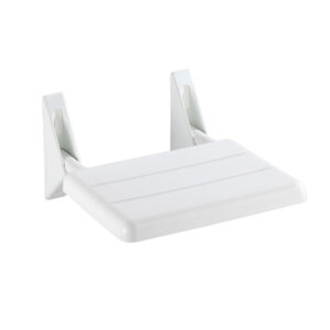 Asiento ducha plegable Secura. Peso máx. 120 kg. Plástico / aluminio.