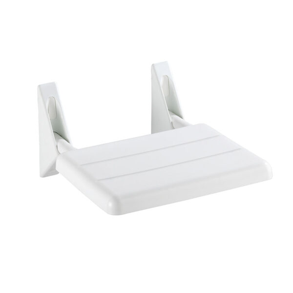 Asiento ducha plegable Secura. Peso máx. 120 kg. Plástico / aluminio.