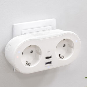 Enchufe 2 tomas + 2 USB smart modelo GARZA