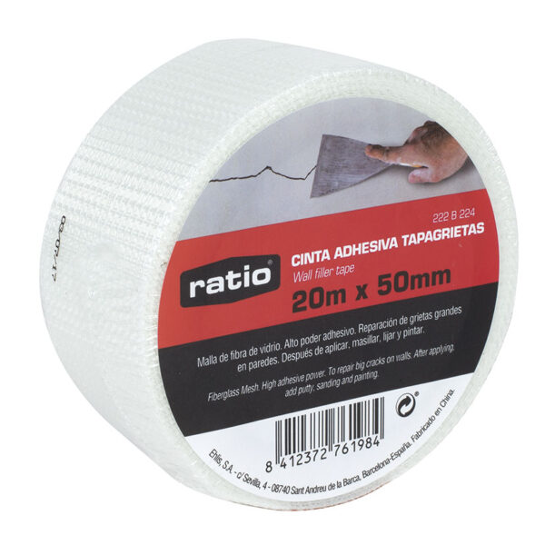 Cinta adhesiva tapagrietas 50 mm x 20 m