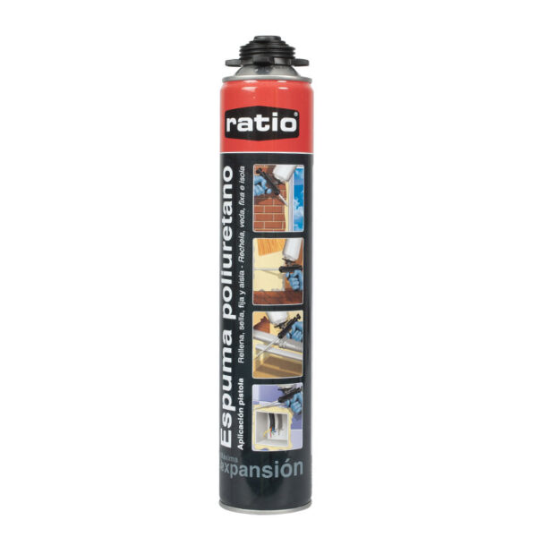 Espuma Poliuretano pistola 750 ml. RATIO