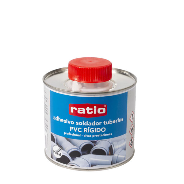 Adhesivo tuberia pvc.500 ml.ratio.c/pinc