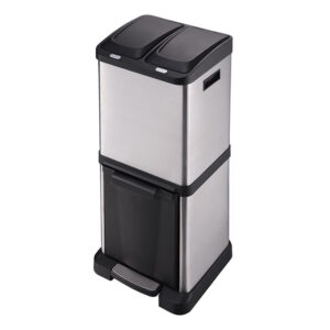Cubo pedal ecológico 3 compartimentos