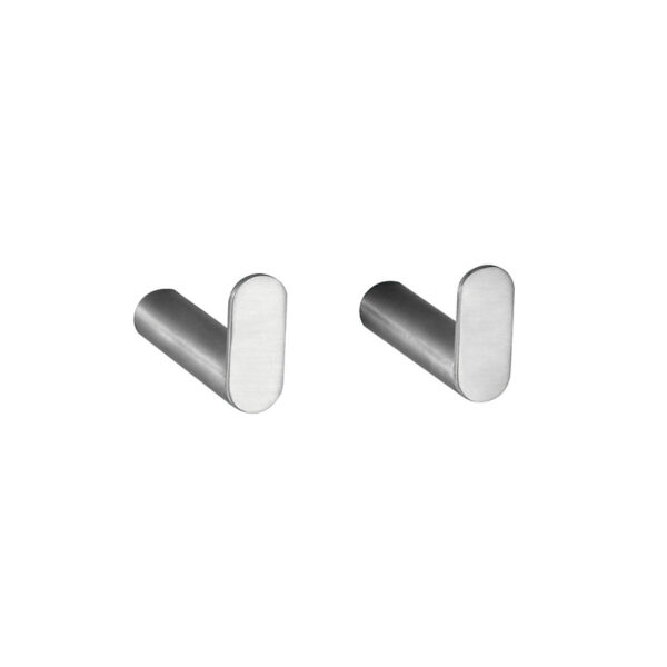 Colgador simple acero inoxidable satinado HABITEX Serie Belo 3,5x3,5xh