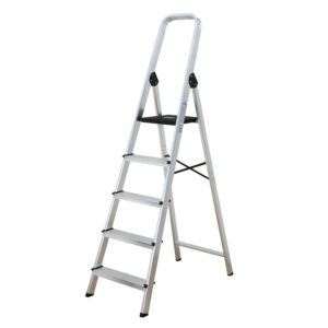 Escalera aluminio T. cuadrado 5 peldaños Habitex