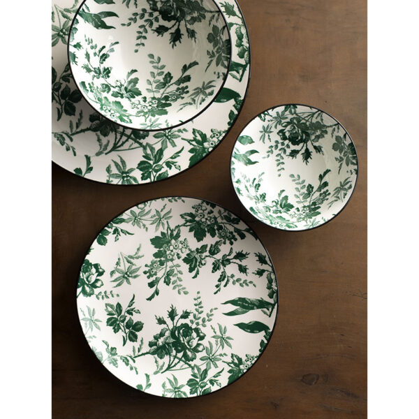 Plato llano porcelana Margaret. Juego 6 unidades 27 cm.
