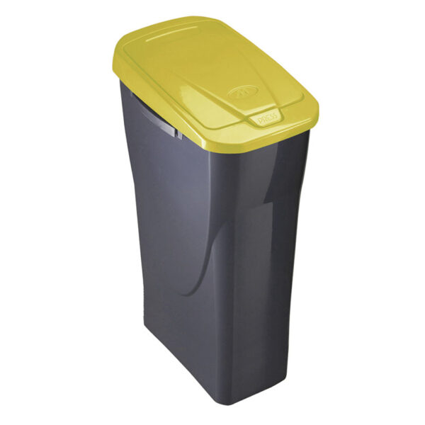 Cubo Ecobin 15l tapa amarilla