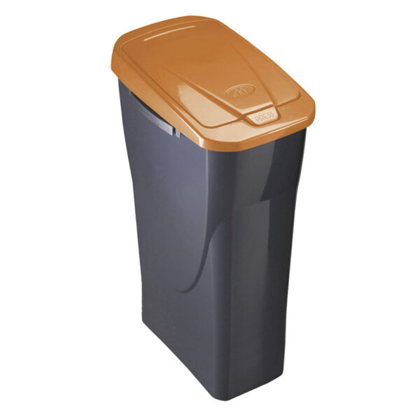 Cubo Ecobin 15 l. tapa naranja