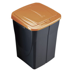 Cubo Ecobin 45 l. tapa naranja