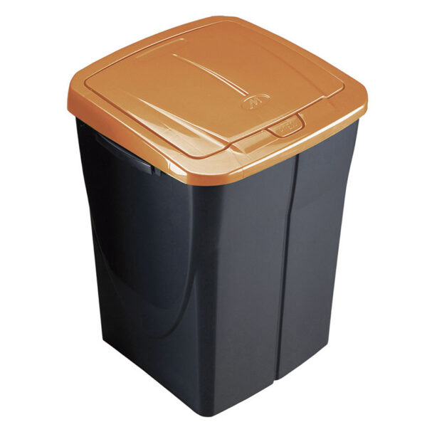 Cubo Ecobin 45 l. tapa naranja