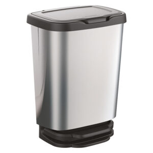 Cubo multiusos con pedal, 20l.33x25x45,8 cm.