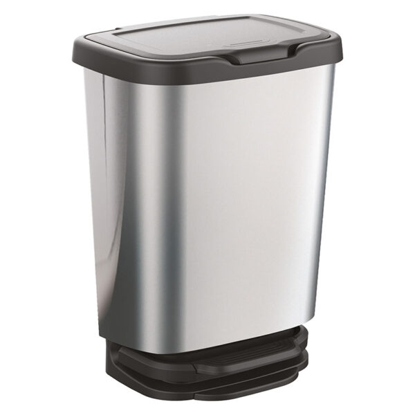 Cubo multiusos con pedal, 20l.33x25x45,8 cm.