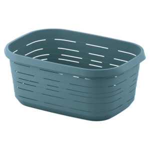 Cesta para la ropa 48 l. 63x43x26 cm. Color azul celeste. SIGNATURE.