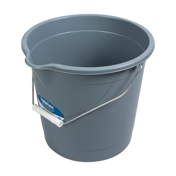 Cubo 10l. Económico gris azul