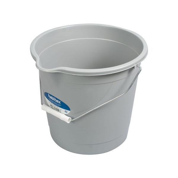Cubo 10l. Económico gris claro