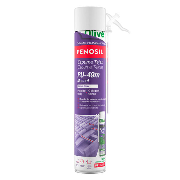 Espuma ae.tejas pu-49.gris 750 ml.