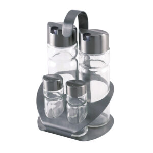 Aceitera acero inox 4 pzas. Sabor