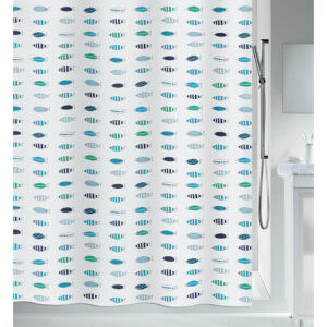 Cortina baño poliéster 180x200 cm. Santorini