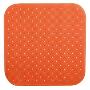 Alfombra bañera Classic 54x54 cm. naranja
