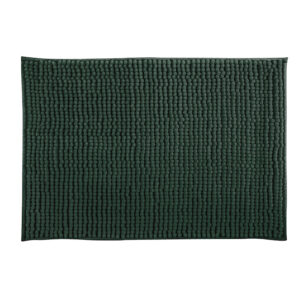 Alfombra baño chenilla microfibra 40x60 cm. verde