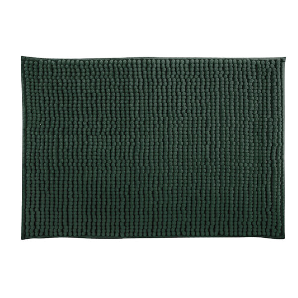 Alfombra baño chenilla microfibra 40x60 cm. verde