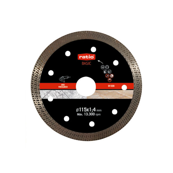 Disco turbo porcelánico Ø 115mm. BASIC. RATIO