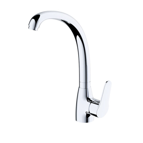 Grifo monomando para fregadero vertical HABITEX Serie Caroní cromado