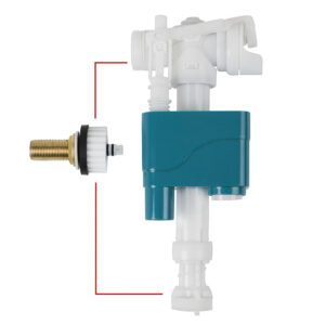 Grifo de llenado cisterna WC Ecoplus. Entrada lateral/inferior.