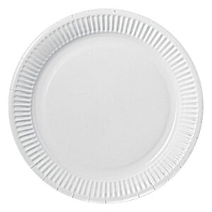 Display 15 packs. 10 platos 23 cm. Blanco.