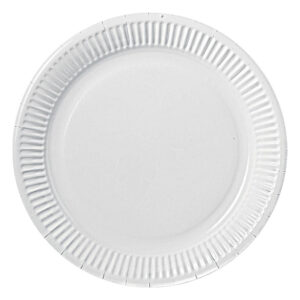Display 15 packs. 10 platos 18 cm. Blanco.