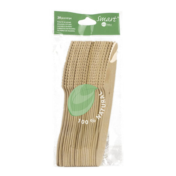 20 cuchillos madera.