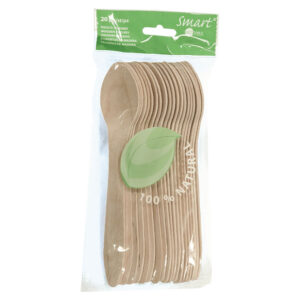 20 cucharas madera.