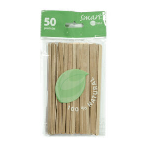 50 mezcladores 14 cm. madera.
