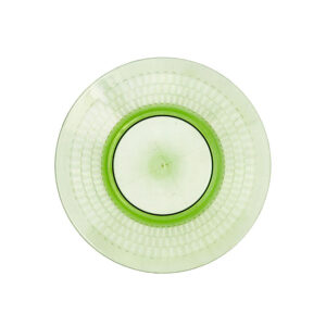 Plato postre 20 cm. poliestireno verde serie Viba Quid (min. 12 un.)