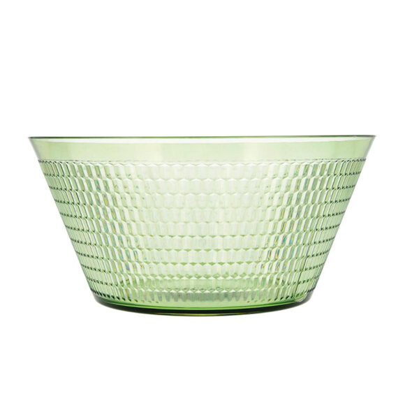 Ensaladera 25 cm. poliestireno verde serie Viba Quid (min. 12 un.)