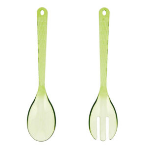 Cubiertos servir poliestireno verde serie Viba Quid (min. 12 un.)