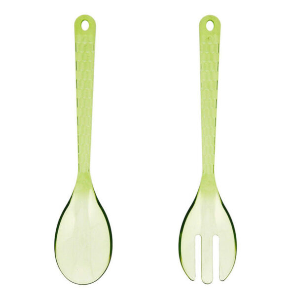 Cubiertos servir poliestireno verde serie Viba Quid (min. 12 un.)
