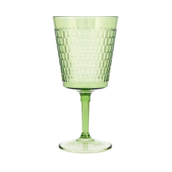 Copa de vino 42 cl.poliestireno verde serie Viba Quid (min. 12 un.)